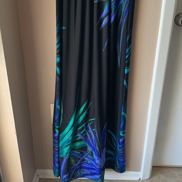 LONDON TIMES Tropical One Shoulder Maxi Dress - Picture 3 of 9